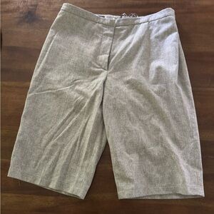 Jil Sander Light Gray Wool Bermuda Shorts European 40/US 4